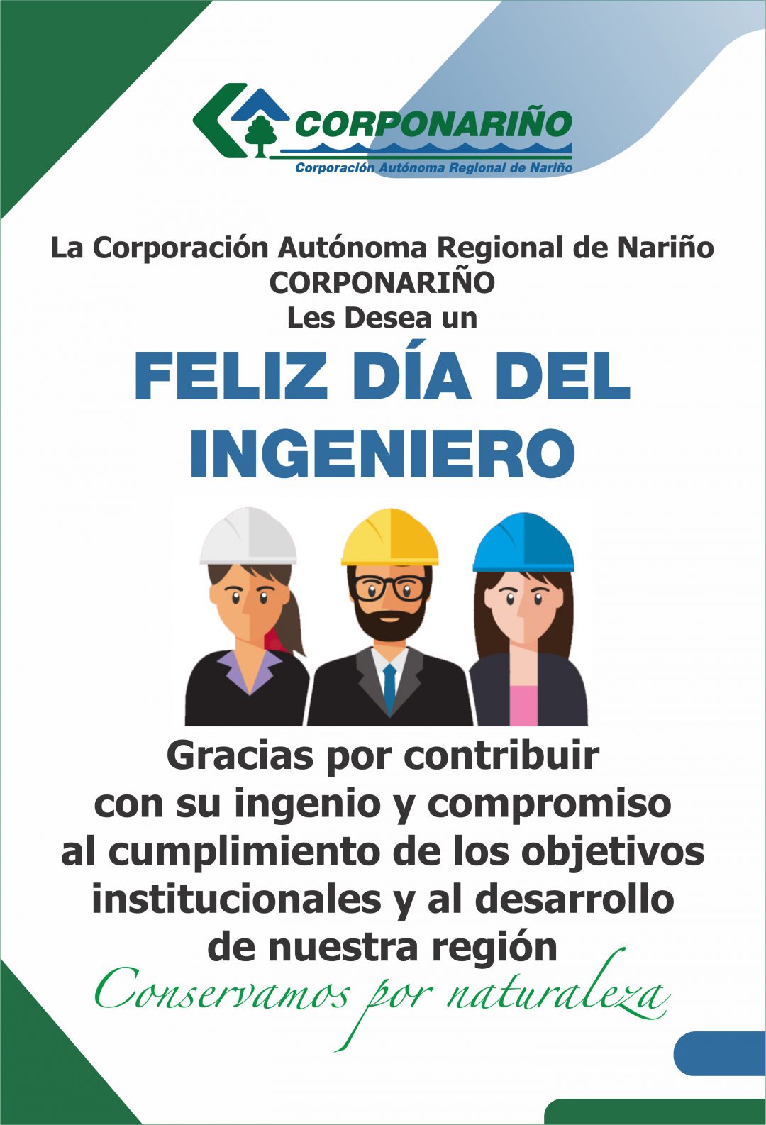 FELIZ DÍA DEL INGENIERO CORPONARIÑO